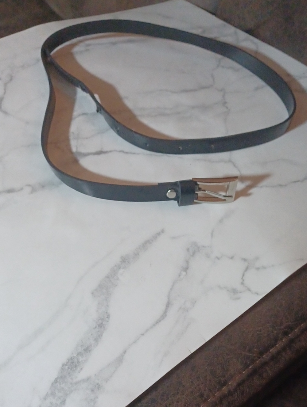 Free Add-on Thin Black Glossy Belt - Youth Size